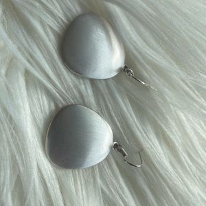 Silver minimalist earrings